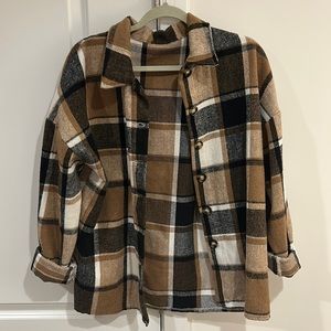 Plaid shacket